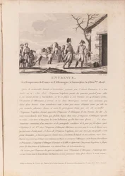 Das Treffen der Kommandeure der französischen und deutschen Truppen in Schitz, 5. Dezember 1805